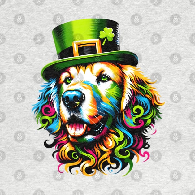 Curly-Coated Retriever Celebrates Saint Patrick's Day by ArtRUs